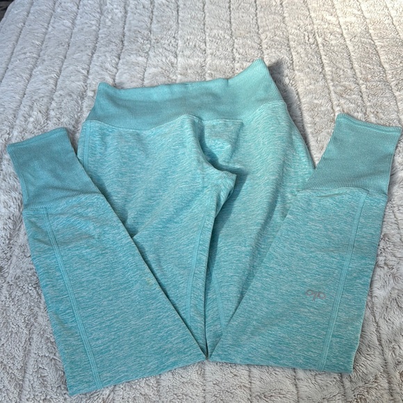 ALO Yoga | HIGH-WAIST ALOSOFT LOUNGE LEGGINGS Aqua Blue | XS - Picture 4 of 6